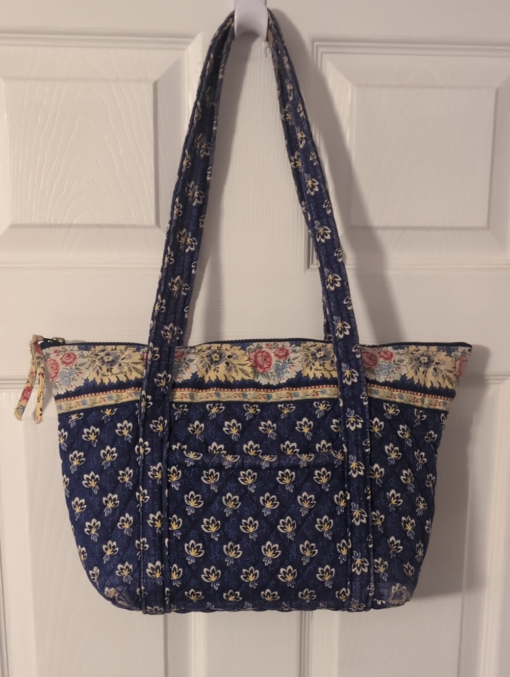 VTG Vera Bradley Maison Blue Petite Paddy Handbag Y2K